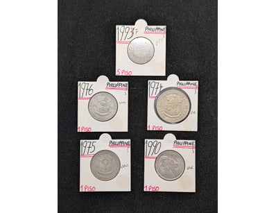 COLLECTION OF FIVE PHILIPPINE CURRENCY

Years In...