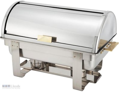 RRP $449 Winware 8-Qt Stainless Steel Roll-Top Cha...