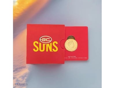 2023 -AUSTRALIA- AFL GC SUNS FOOTBALL CLUB $1 UNCI...