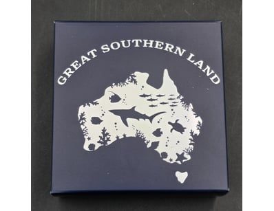AUSTRALIA SEA 1OZ SILVER MOTHER OF PEARL COIN - GR...