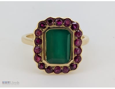 14CT YELLOW GOLD EMERALD AND RUBY RING

14Ct Yello...