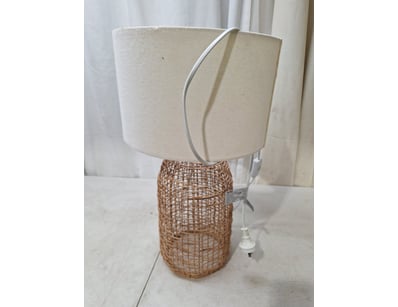 Table Lamp, Rattan Style, Natural Finish 

Dimen...