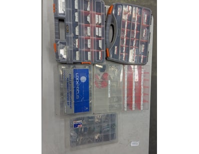 Assorted locksmith key blanks, including automotiv...