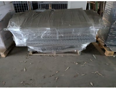 Bulk lot of metal fittings, grey finish, various s...