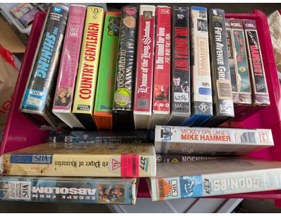 Collection of VHS Tapes Including The Shining, The...