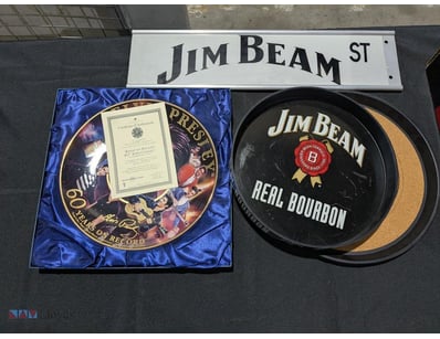 JIM BEAM COMMEMORATIVE COLLECTION - STREET SIGN, S...