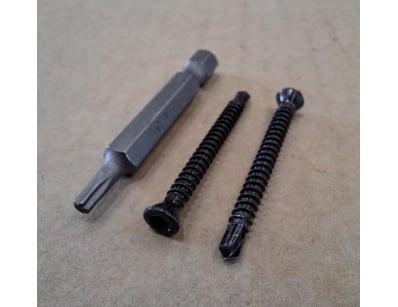 Countersunk Plum Blossom Tail (Black), 250 pieces/...