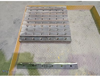 Industrial steel perforated rails and components f...
