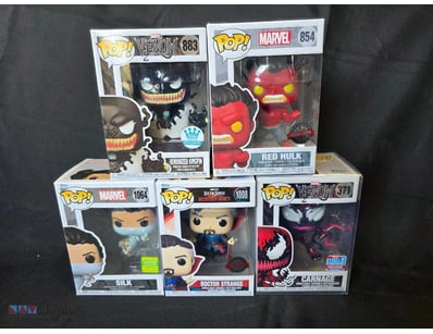 MARVEL FUNKO POP COLLECTION - 5 EXCLUSIVE FIGURES ...