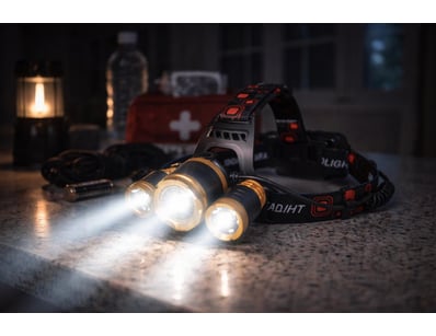Headlamp USB Rechargeable Charger High Power XPE 5...