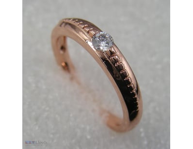 ROSE GOLD COLOUR RING SIZE 9        

Condition: G...