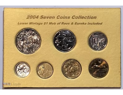 2004  SEVEN COINS COLLECTION  LOWER MINTAGE  $1 MO...