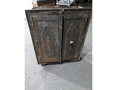 Vintage like industrial metal cabinet with two-doo...