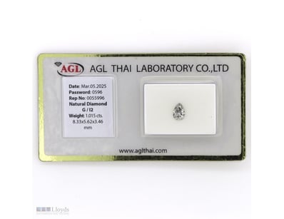 1.015CT CERTIFIED, NATURAL DIAMOND     

Pear Bril...