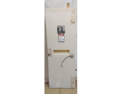 Bermuda polyethylene fuel tank. White plastic cons...