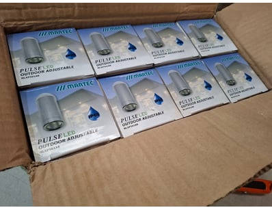 RRP $919.60 BULK LOTS - 8 x Pulse LED, outdoor adj...