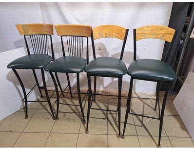 Set Of Bar Stools, Timber & Metal Style

SOLD AS L...