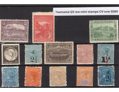 Tasmania Queen Victoria Era Mint Stamps