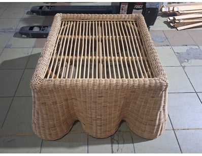 Coffe Table, Rattan Style, Natural Finish 

Dimens...