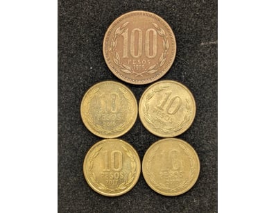 COLLECTION OF FIVE CHILI CURRENCY

Years Include...