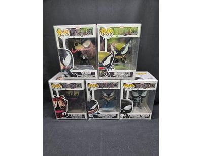 FUNKO POP MARVEL VENOM COLLECTION - 5 FIGURES SET...