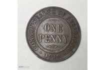 228 · 1919 AUSTRALIA KGV ONE PENNY 311228+40