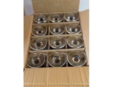 Flute glasses, 170ml capacity, 21.5cm high, 12 per...