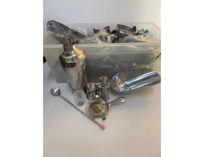 Mix of margarita shaker supplies. 

SOLD AS LOT. M...