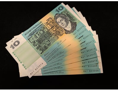 AUSTRALIAN $10 POLYMER NOTES - SEQUENTIAL SERIAL N...