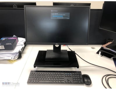OFFICE SET UP LOT, Computer Screen, Keyboard and m...