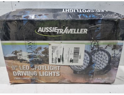 Aussie Traveller 9" LED Spotlight Driving Lights 2...