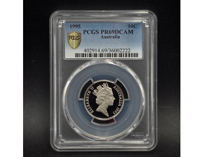 1995 AUSTRALIAN 10C COIN PCGS GRADED

Pcgs Pr69D...