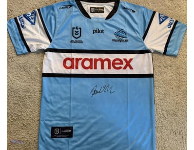 PAUL GALLEN SIGNED SHARKS JERSEY 

A Sharks Jersey...