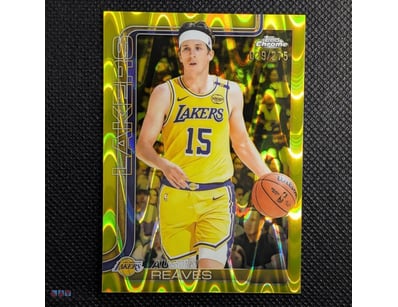 AUSTIN REAVES YELLOW WAVE REFRACTOR – SERIAL NUMBE...