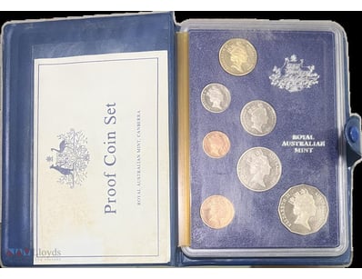 1985- AUSTRALIA SEVEN COINS QUEEN ELISABETH PROOF ...