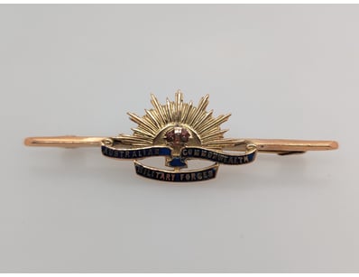 9CT YELLOW GOLD AUSTRALIAN BROOCH


583010+227...