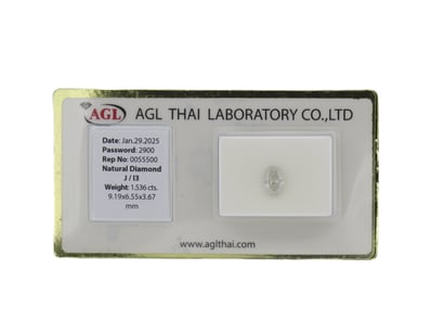 1.536CT CERTIFIED, NATURAL DIAMOND     

Oval Bril...