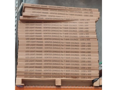 Light LED Frame - Vented, single, for T-Bar ceilin...