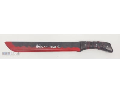SIGNED JASON VOORHEES PROP MACHETE FROM FRIDAY THE...