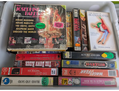 Collection of VHS Tapes Including Blood and Sand, ...