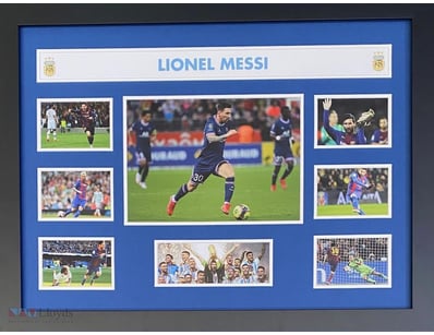 LIONEL MESSI PHOTOGRAPHIC COLLAGE 

Framed Using D...