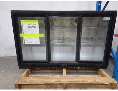 THERMASTER Black bar cooler, Refrigerated, 3 door,...