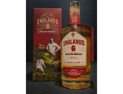 England's No.6 Single Malt English Whisky, 70cl bo...