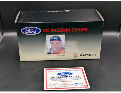 FORD XC FALCON COUPE DIE-CAST MODEL - DICK JOHNSON...