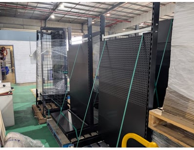 Comprehensive Black Racking System

