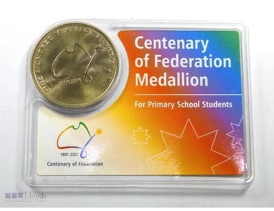 1901-2001 CENTENARY OF FEDERATION MEDALLION - FOR ...