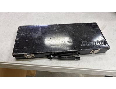 Toolbox, metal, black in colour, including ratchet...
