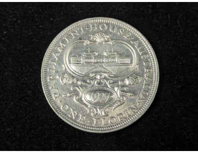 1927 AUSTRALIAN 8 PEARL PARLIAMENT HOUSE FLORIN
...