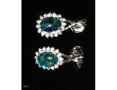17.5 TCW PAIR OF COOBER PEDY MOSAIC TRIPLET AND ST...