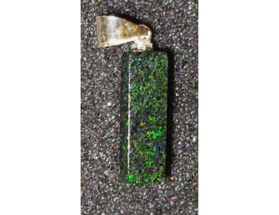6.2 CARATS BLACK MATRIX OPAL DROP PENDANT.        ...